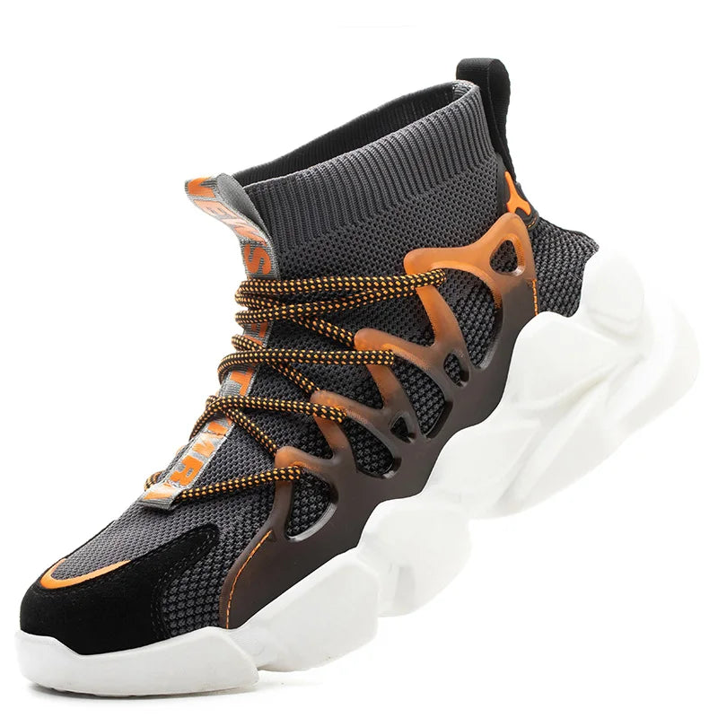 Fashion Work Safety Boots Men Women Casual Lightweight Sneakers Indestructible Compos Toe Boots Men's Work Sports Safety Shoes