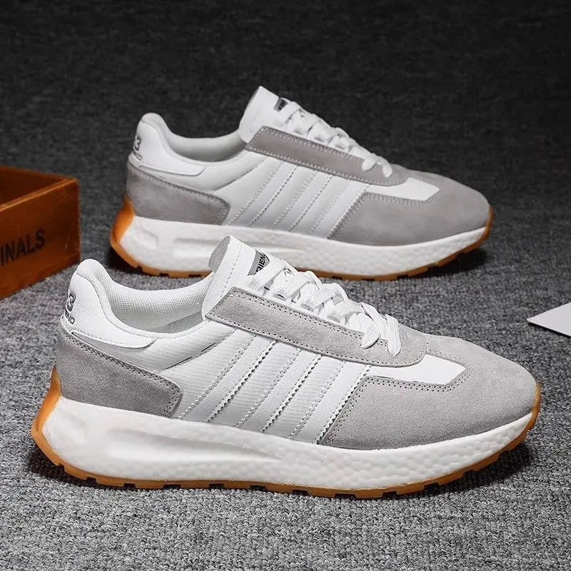 Men Sports Shoes New Fashion Breathable Lace Up Outdoor Running Lightweight Anti Slip Soft Sole Men Comfortable Sneakers for Man