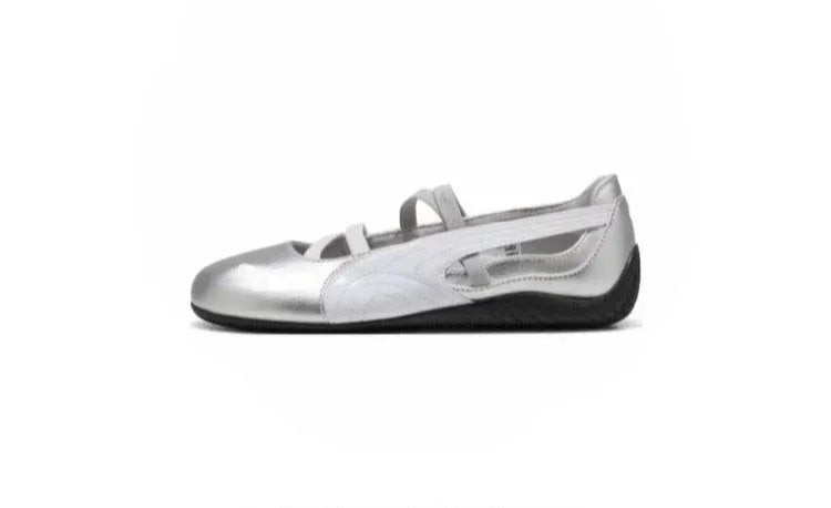 Women's Fashion Low Shoes 2025 Round Head Soft Bottom Mid Mouth Comfortable Ballet Shoes Retro Flat Bottom One Stirrup Sneakers