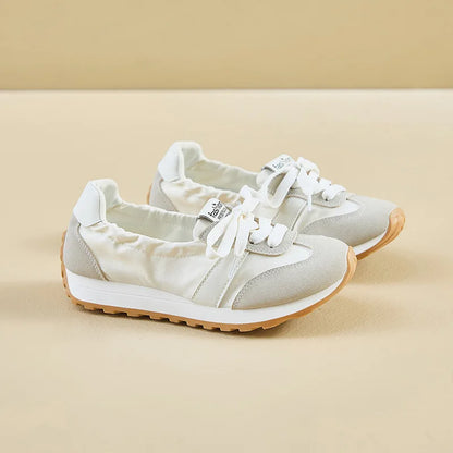 2025 Spring New Women's Korean Style Forrest Gump Shoes Thick Sole Heightening Versatile Trbottomy Casual Walking Sports Shallow