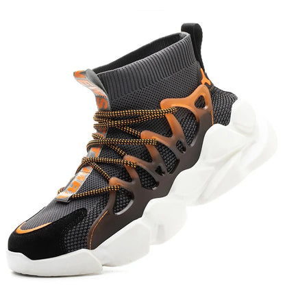 Fashion Work Safety Boots Men Women Casual Lightweight Sneakers Indestructible Compos Toe Boots Men's Work Sports Safety Shoes