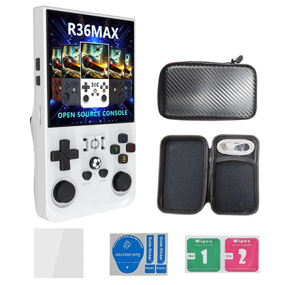 New Trending R36 Max Console 128/64GB 4 Inch HD Screen 720*720 Classic Retro Mini Game Player R36 Max Game Console