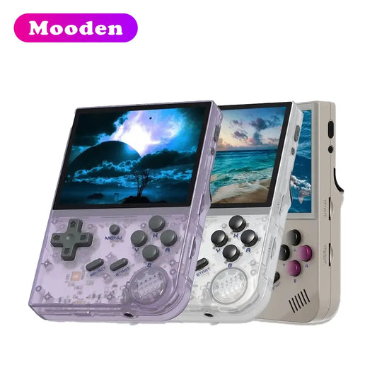 D  RG35XX 3.5 Inch IPS Screen Portable Video Game Player Linux System 64GB Retro Classic Handheld Gaming Console