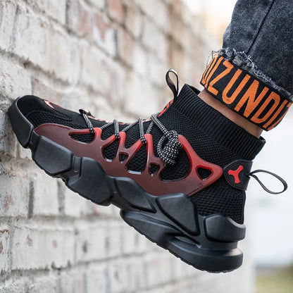 Fashion Work Safety Boots Men Women Casual Lightweight Sneakers Indestructible Compos Toe Boots Men's Work Sports Safety Shoes