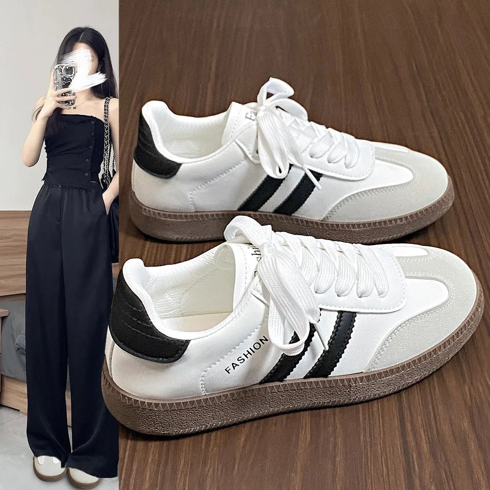 New Women's Board Shoes Fashionable Casual Sports Thick Sole Elevated Women's Casual Shoes