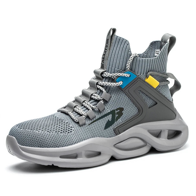 Fashion Work Safety Boots Men Women Casual Lightweight Sneakers Indestructible Compos Toe Boots Men's Work Sports Safety Shoes