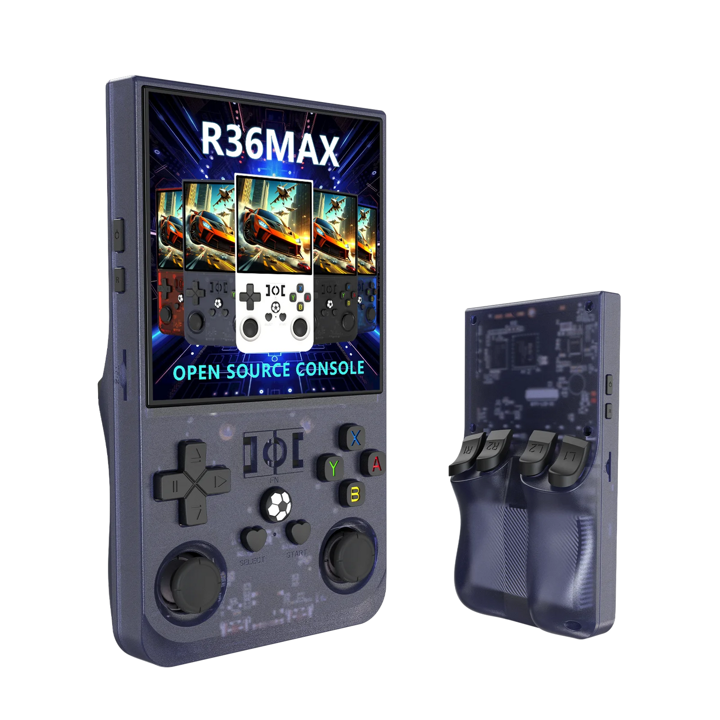 New Trending R36 Max Console 128/64GB 4 Inch HD Screen 720*720 Classic Retro Mini Game Player R36 Max Game Console