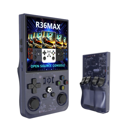 New Trending R36 Max Console 128/64GB 4 Inch HD Screen 720*720 Classic Retro Mini Game Player R36 Max Game Console