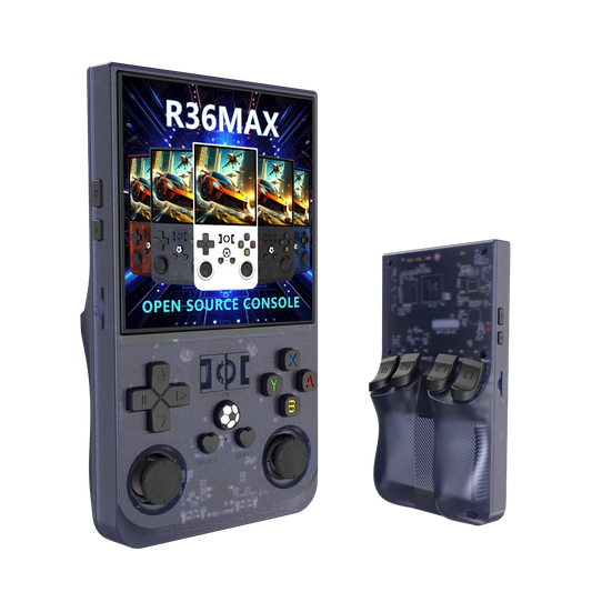 New Trending R36 Max Console 128/64GB 4 Inch HD Screen 720*720 Classic Retro Mini Game Player R36 Max Game Console