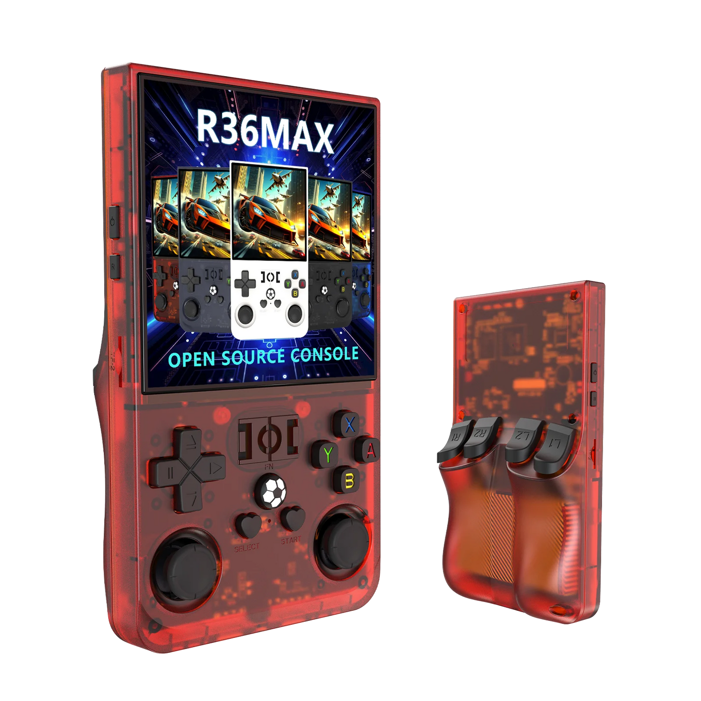 New Trending R36 Max Console 128/64GB 4 Inch HD Screen 720*720 Classic Retro Mini Game Player R36 Max Game Console
