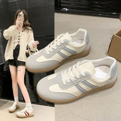 2025 Autumn Winter Retro Forrest Gump Korean Style Casual Running Shoes New Export White Lace-Up Sports Shoes Fashion Trend