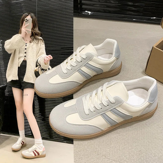 2025 Autumn Winter Retro Forrest Gump Korean Style Casual Running Shoes New Export White Lace-Up Sports Shoes Fashion Trend
