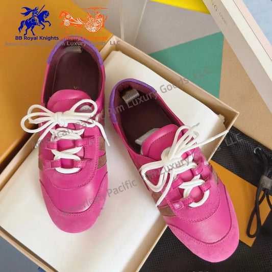 Genuine Goods Sneakerina Series Couples' Shoes Ballet Sneakers Dexter Shoes Casual Flat Shoes Suede Cow Leather Sneakers Lace-Up