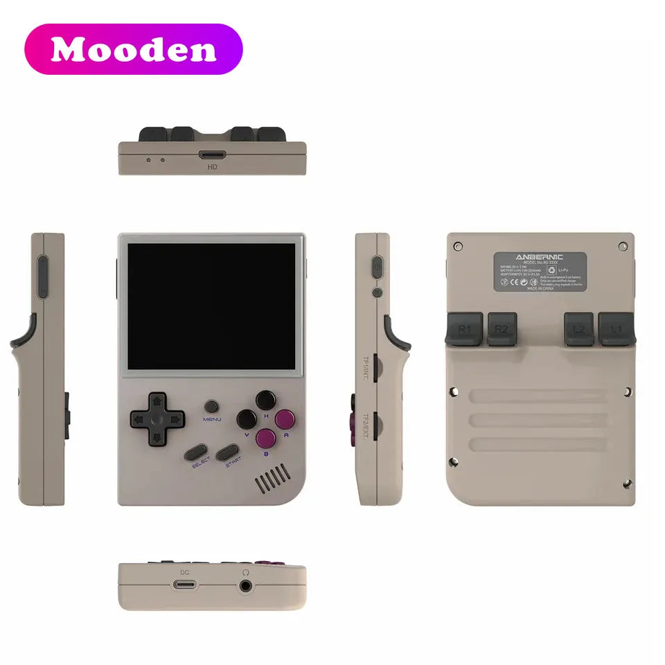 D  RG35XX 3.5 Inch IPS Screen Portable Video Game Player Linux System 64GB Retro Classic Handheld Gaming Console