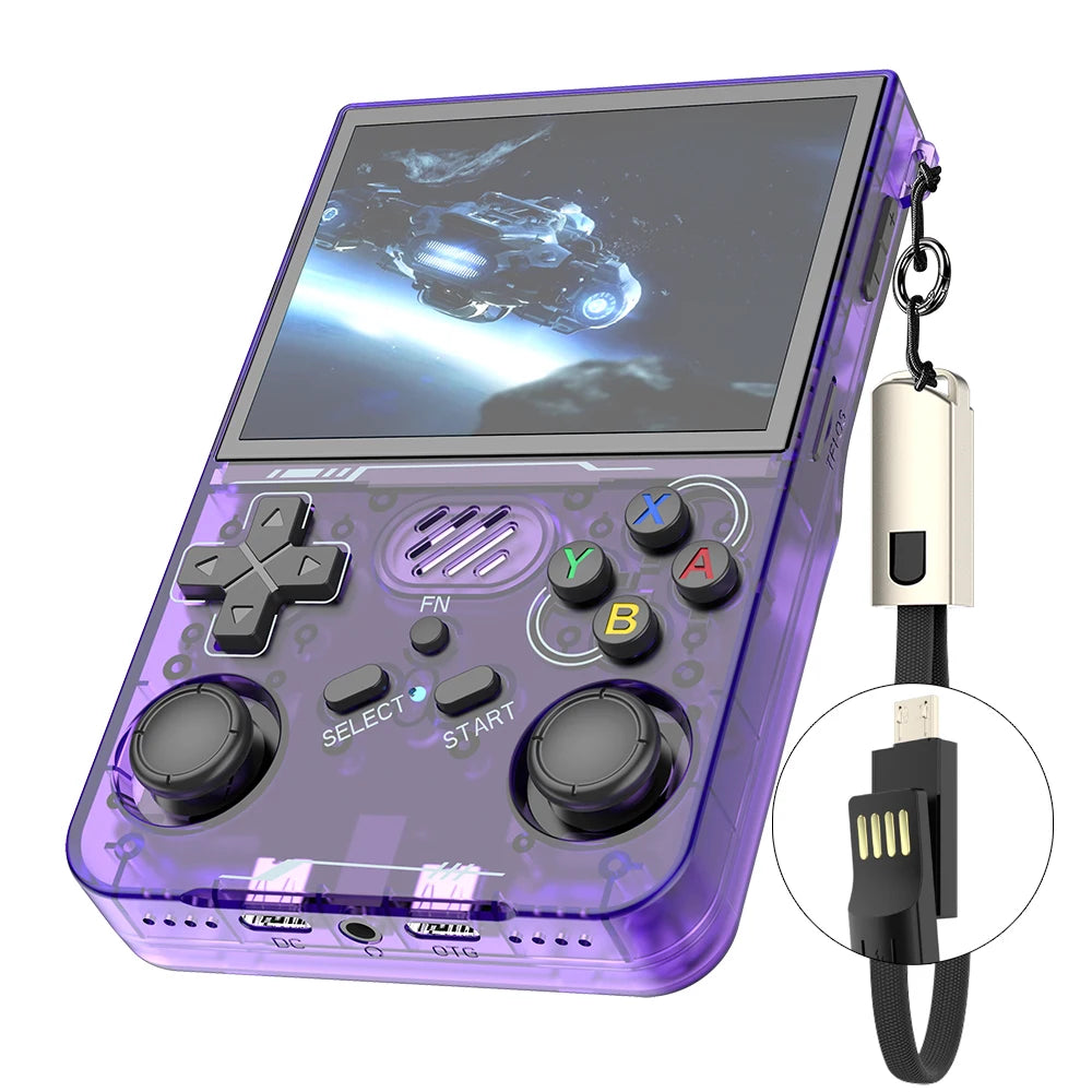 R36XX Handheld Console with 3000mAh Battery  Wireless Connection Handheld Gaming Device with Dual Antennas