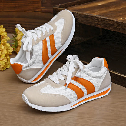 Xuanhui New Arrivals Breathable Color Matching Comfortable and Casual Flat Sports Shoes Sneakers Women's Shoes