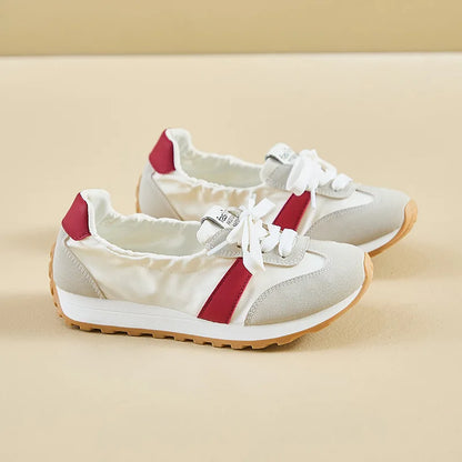 2025 Spring New Women's Korean Style Forrest Gump Shoes Thick Sole Heightening Versatile Trbottomy Casual Walking Sports Shallow