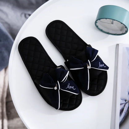 Women Slides 2025 Summer Style Fashion Slippers Sandals Flip Flops Female Casual Beach Slides Bow Sandals Comfortable Flat Shoes