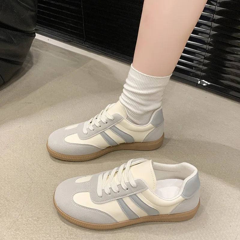 2025 Autumn Winter Retro Forrest Gump Korean Style Casual Running Shoes New Export White Lace-Up Sports Shoes Fashion Trend