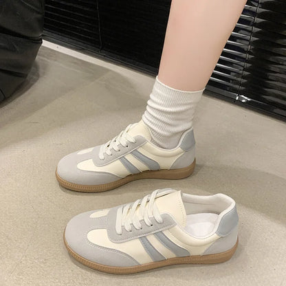 2025 Autumn Winter Retro Forrest Gump Korean Style Casual Running Shoes New Export White Lace-Up Sports Shoes Fashion Trend