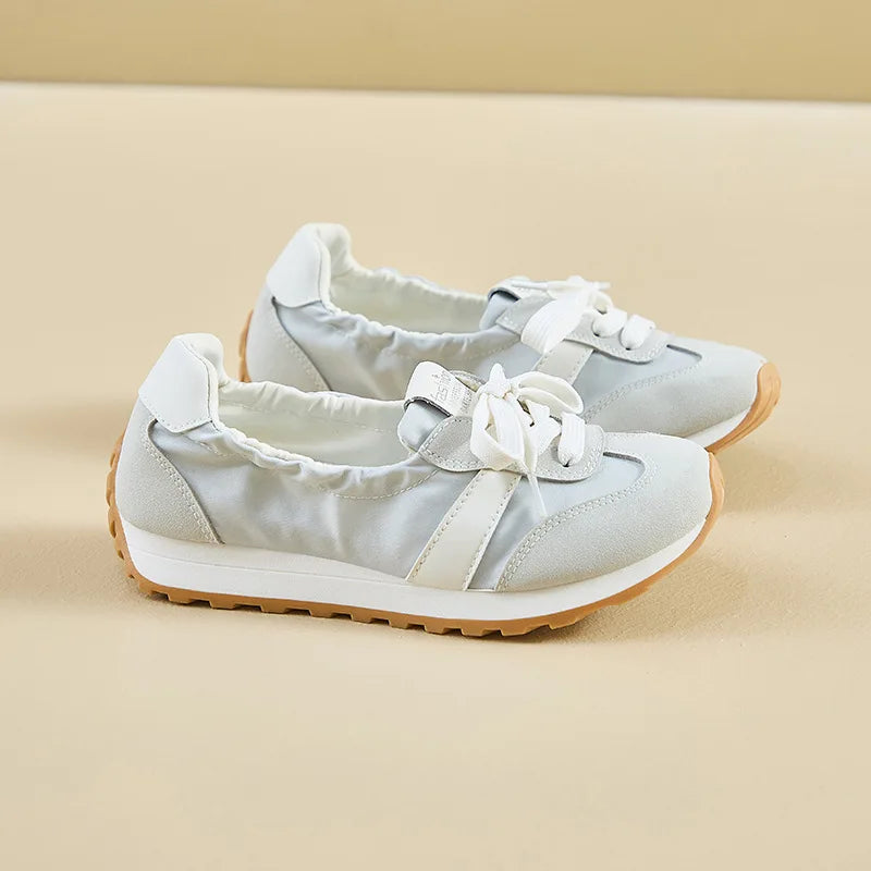 2025 Spring New Women's Korean Style Forrest Gump Shoes Thick Sole Heightening Versatile Trbottomy Casual Walking Sports Shallow