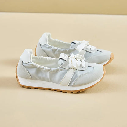 2025 Spring New Women's Korean Style Forrest Gump Shoes Thick Sole Heightening Versatile Trbottomy Casual Walking Sports Shallow