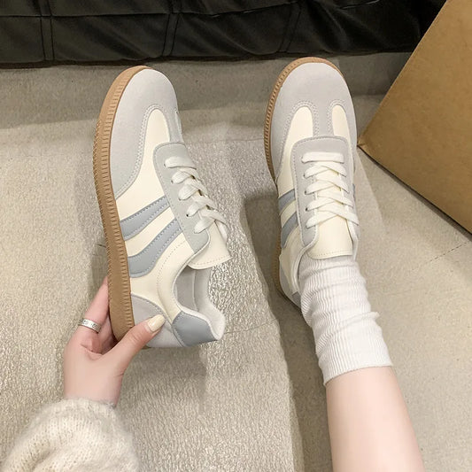 2025 Autumn Winter Retro Forrest Gump Korean Style Casual Running Shoes New Export White Lace-Up Sports Shoes Fashion Trend