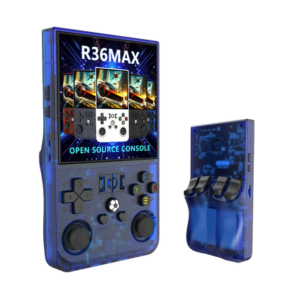 New Trending R36 Max Console 128/64GB 4 Inch HD Screen 720*720 Classic Retro Mini Game Player R36 Max Game Console