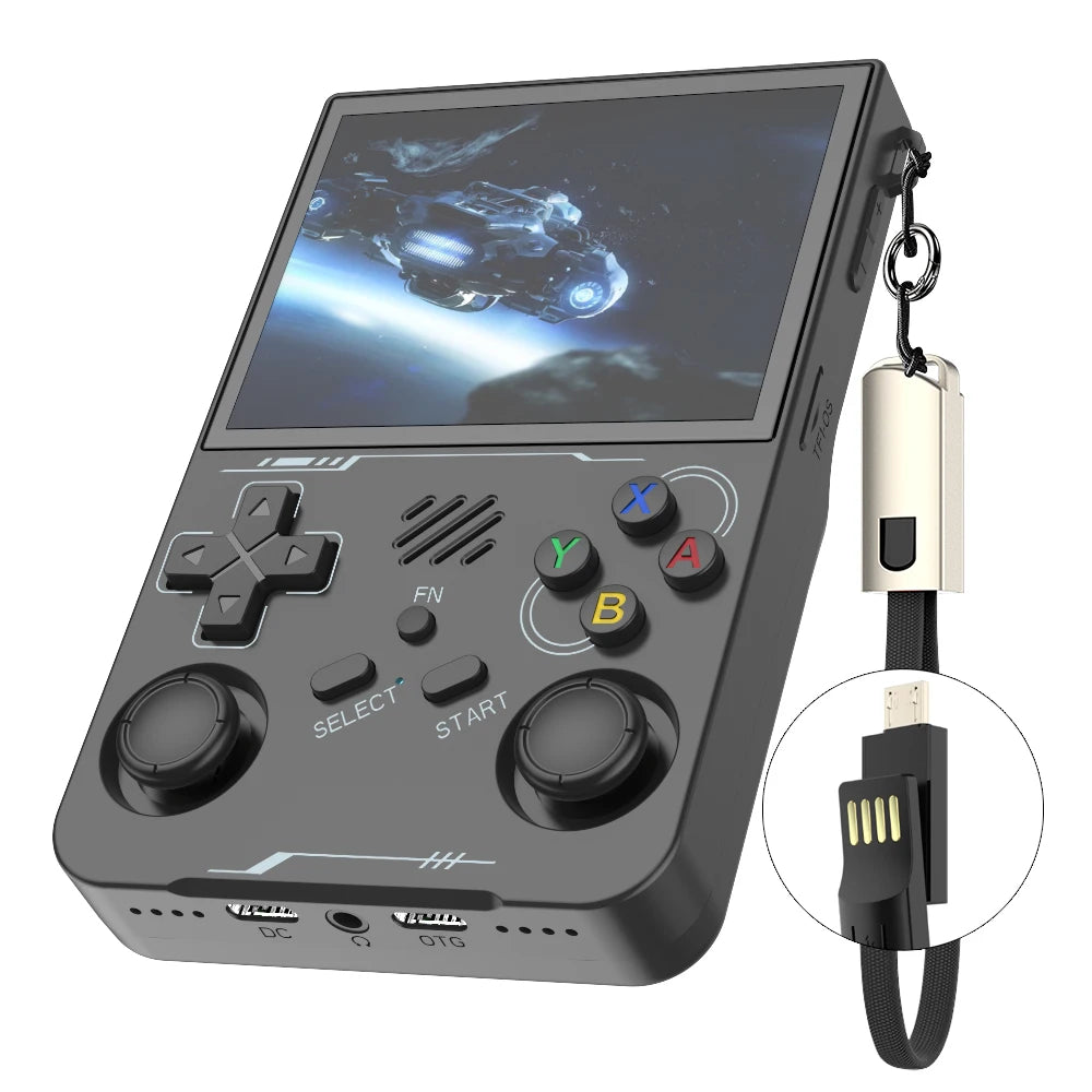 R36XX Handheld Console with 3000mAh Battery  Wireless Connection Handheld Gaming Device with Dual Antennas