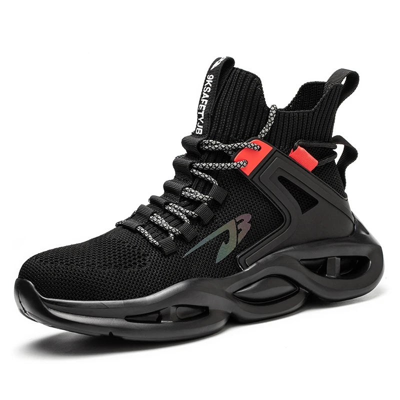 Fashion Work Safety Boots Men Women Casual Lightweight Sneakers Indestructible Compos Toe Boots Men's Work Sports Safety Shoes