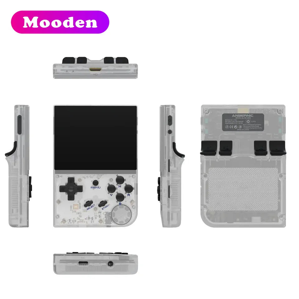 D  RG35XX 3.5 Inch IPS Screen Portable Video Game Player Linux System 64GB Retro Classic Handheld Gaming Console