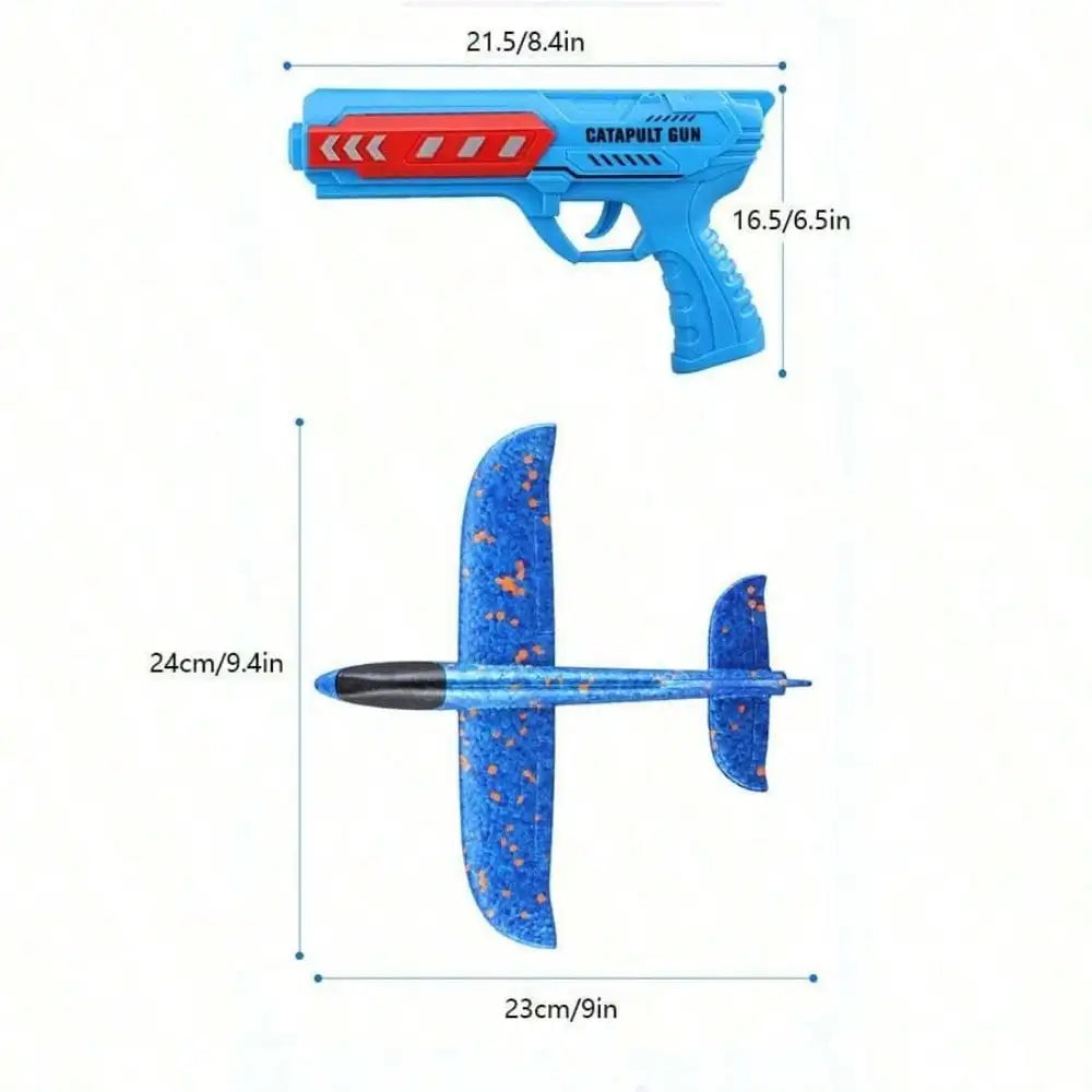 Children's Ejection Aircraft Toys Foam Aircraft Glider Parent-child Outdoor Games Toys Children's Gifts Foam Shooting Flying Toy