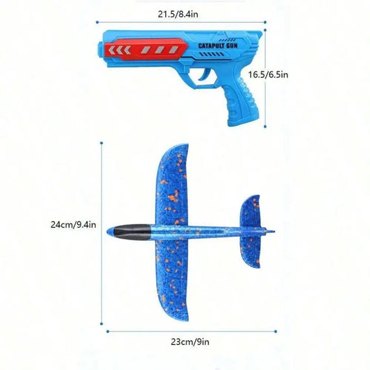 Children's Ejection Aircraft Toys Foam Aircraft Glider Parent-child Outdoor Games Toys Children's Gifts Foam Shooting Flying Toy