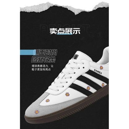 Summer Men's low-top Shoes New Korean Style All-match White Shoes Flat Sneakers Men's Trendy Sports Casual Shoes Breathable