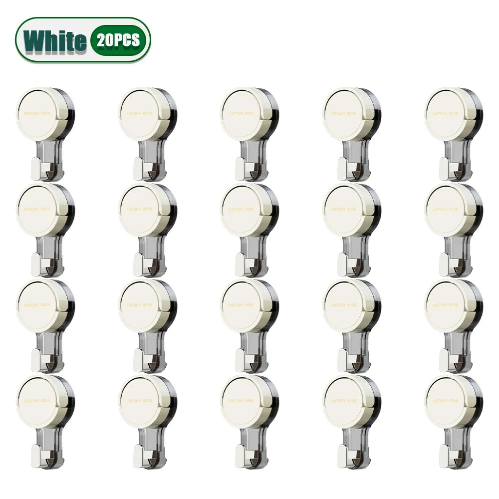 1-30PCS Suction Cup Hook Reusable Stronge Vacuum Bathroom Suction Cup Hooks Waterproof Towel Rack Clothes Hanger Hook Accessor