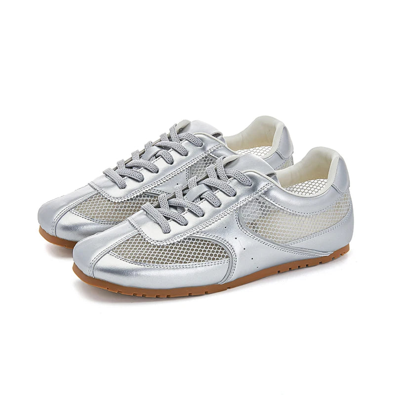AIYUQI Women's Sneakers Mesh 2025 New Summer German Training Shoes For Women Large Size Flat Female Shoes