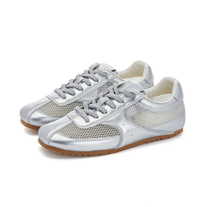 AIYUQI Women's Sneakers Mesh 2025 New Summer German Training Shoes For Women Large Size Flat Female Shoes