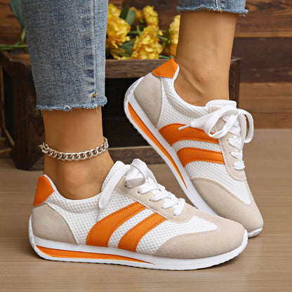 Outdoor Casual Flat Shoes Women Fashion Low-Top Sneakers Comfortable Anti-Slip Walking Shoes