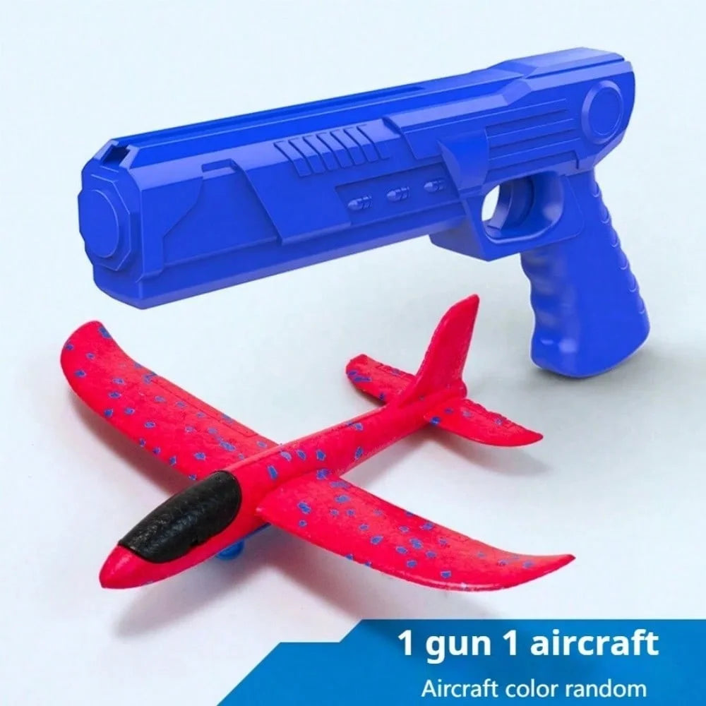 Children's Ejection Aircraft Toys Foam Aircraft Glider Parent-child Outdoor Games Toys Children's Gifts Foam Shooting Flying Toy