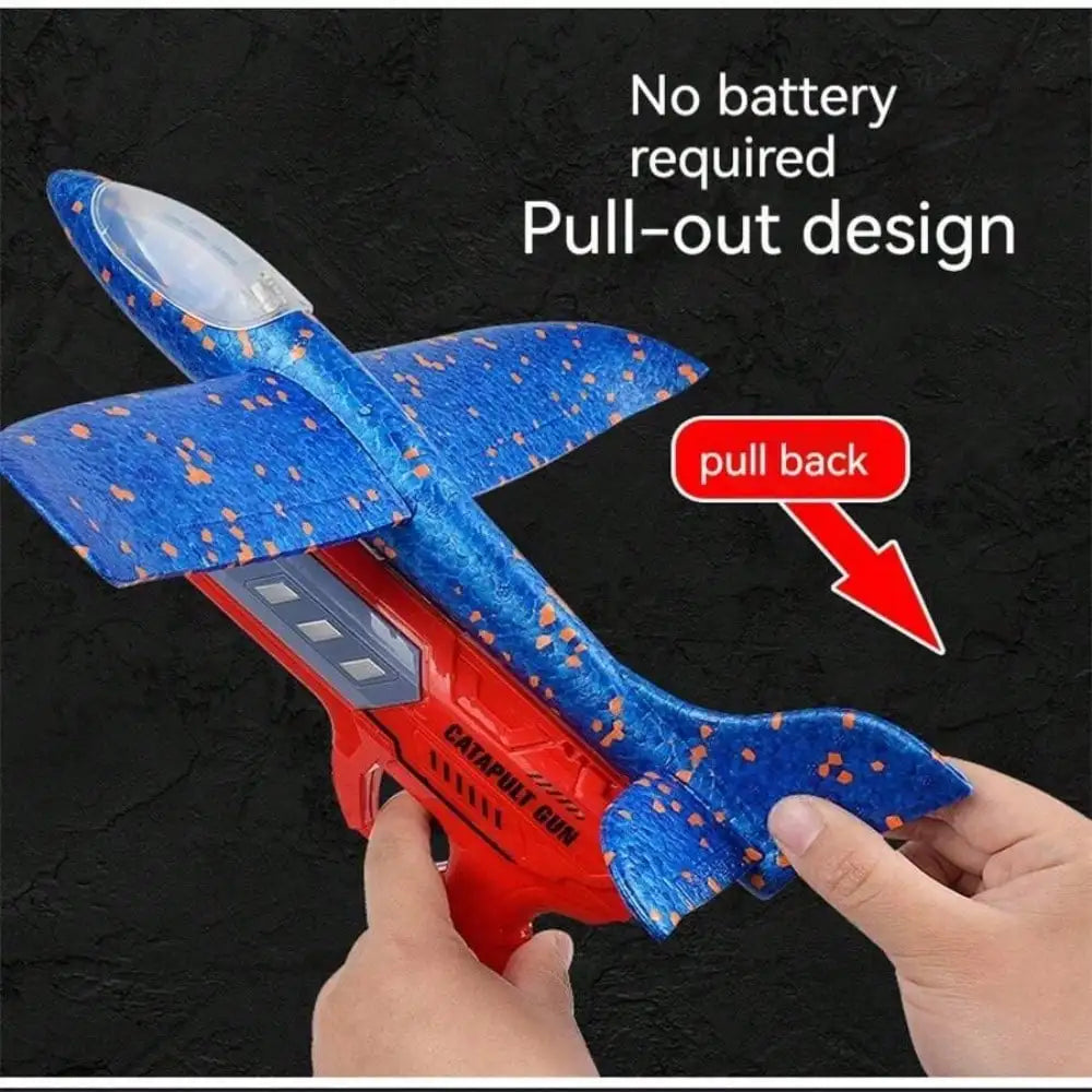 Children's Ejection Aircraft Toys Foam Aircraft Glider Parent-child Outdoor Games Toys Children's Gifts Foam Shooting Flying Toy
