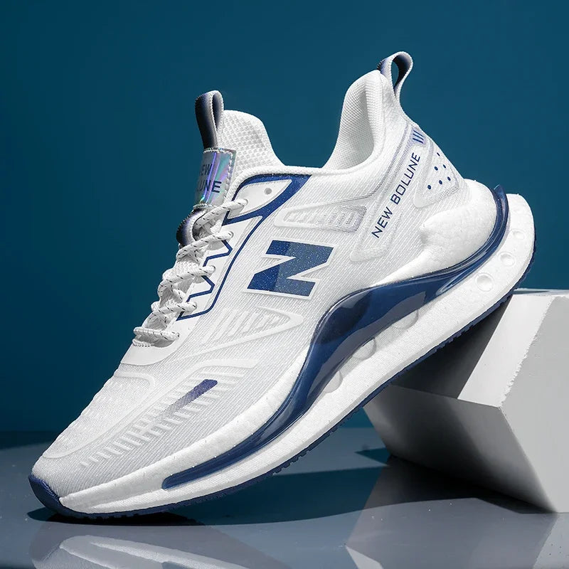 Running Shoes Men Women Breathable Flat Comfortable Non-Slip Soft Platform Casual Sports Shoes Mesh Trendy Sneakers Man