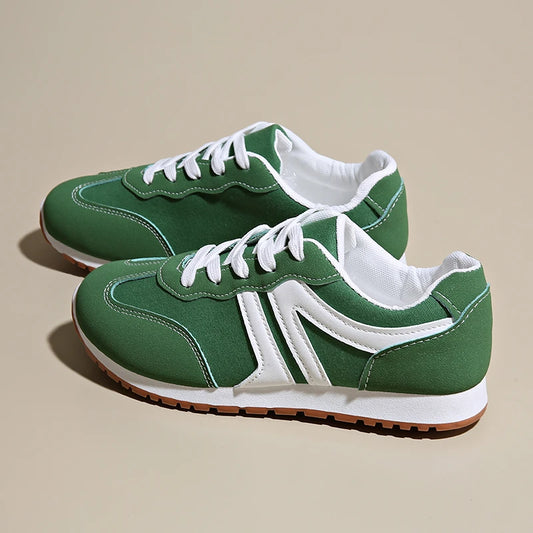 2025 Spring New Women Sneakers Comfortable Outdoor Fashion Versatile Flat Casual Sneakers Lace Up Women Sports Shoes Plus Size