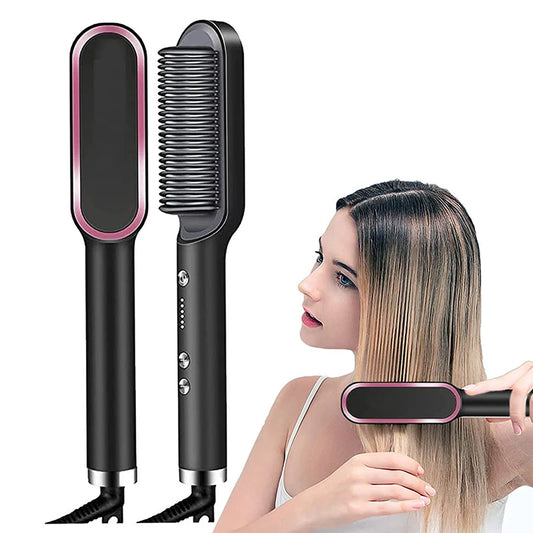 Professional Hair Comb Brush Beard Straightener Hair Straightener With Anti-Scald Feature Beard Straightener Comb