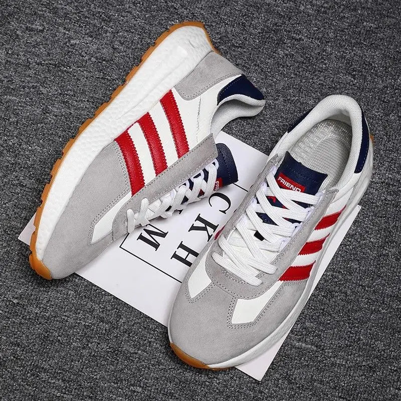 Men Sports Shoes New Fashion Breathable Lace Up Outdoor Running Lightweight Anti Slip Soft Sole Men Comfortable Sneakers for Man