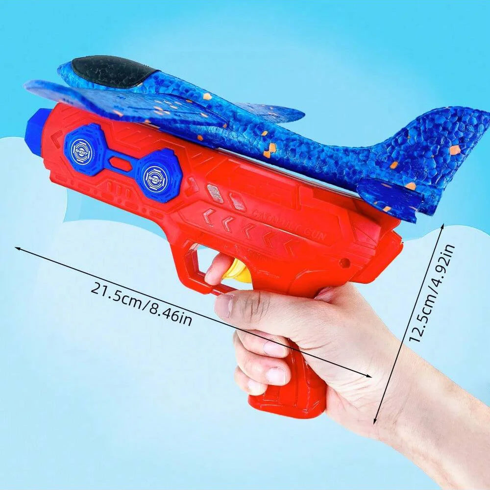 Children's Ejection Aircraft Toys Foam Aircraft Glider Parent-child Outdoor Games Toys Children's Gifts Foam Shooting Flying Toy
