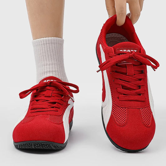 Brand Fashion Red Sneakers Men Low Top Men's Designer Shoes Street Hip Hop Sneakers Men Breathable Flat Men Running Shoes Sports