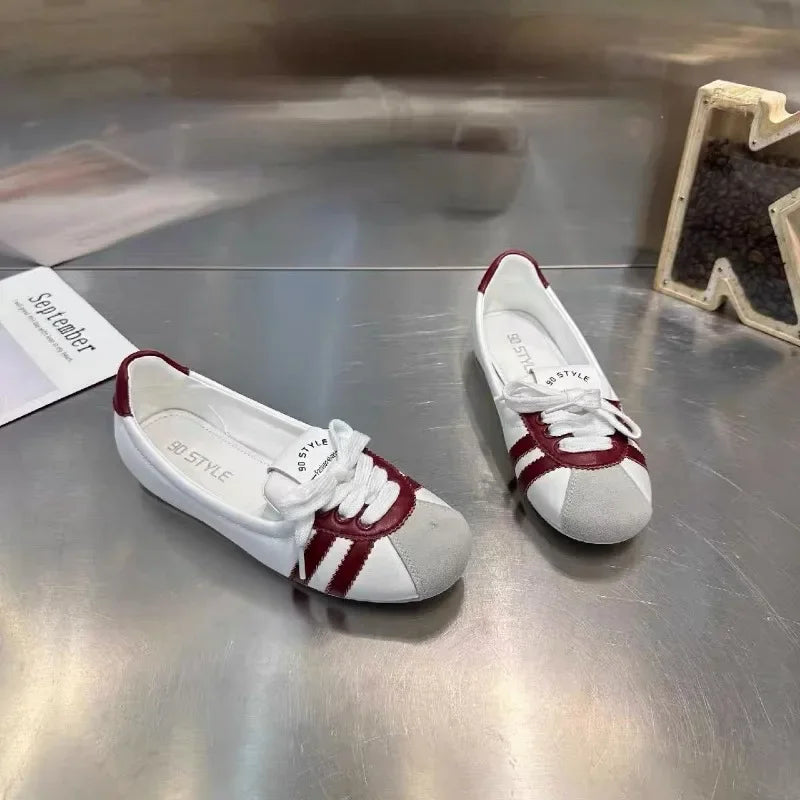 Mesh Low Heel Fashion Sneakers Lace-up Low Heel Women's Shoes on Sale 2024 High Quality Mixed Colors Women's Vulcanize Shoes