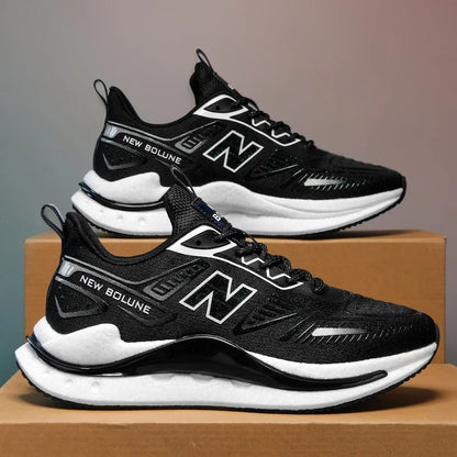 Running Shoes Men Women Breathable Flat Comfortable Non-Slip Soft Platform Casual Sports Shoes Mesh Trendy Sneakers Man