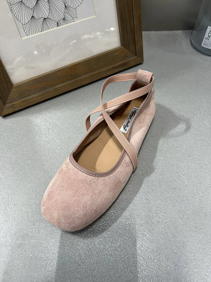 Female Shallow Luxury Fashion Buckle Strap Footwear New In 2025 Ladies Flats With Shoes Flats Mary Janes Shoes For Women
