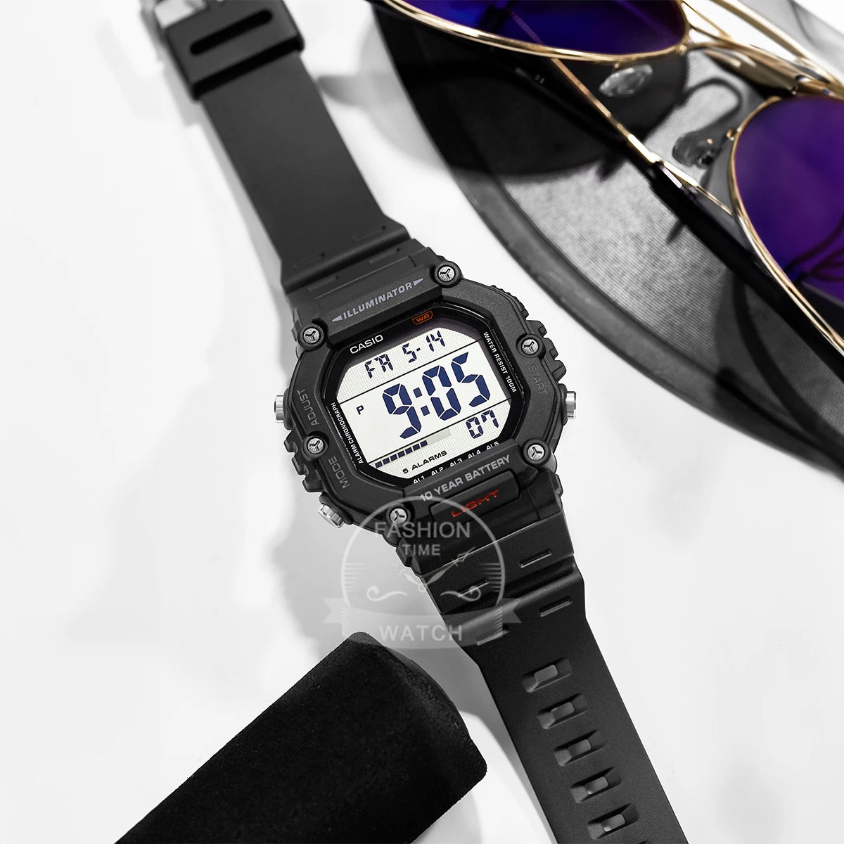 Casio Men's Sport Watch Versatile Fashion Digital Display Water Resistant Strap Timepiece AE-1600H-